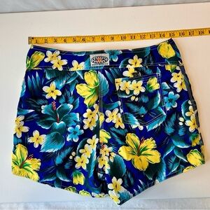 Y2K Pacific Legend made in Hawaii Floral Surf Board Shorts Size 30